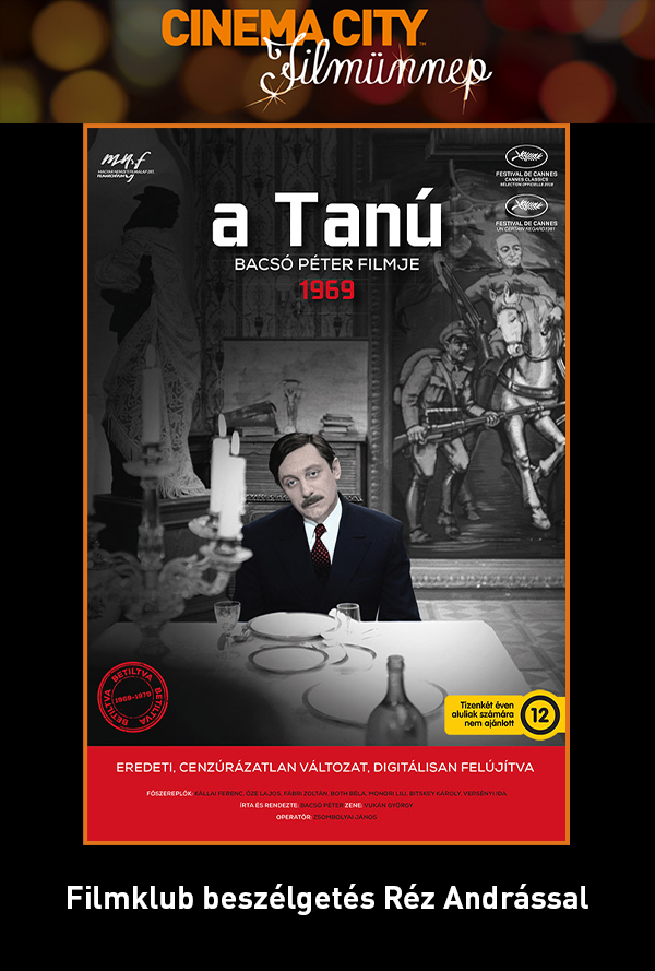 A tanú (vágatlan rendezoi változat) - Filmklub poster