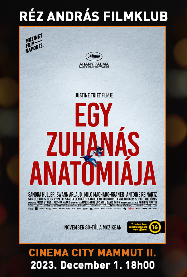 Egy zuhanás anatómiája - Filmklub Réz Andrással poster