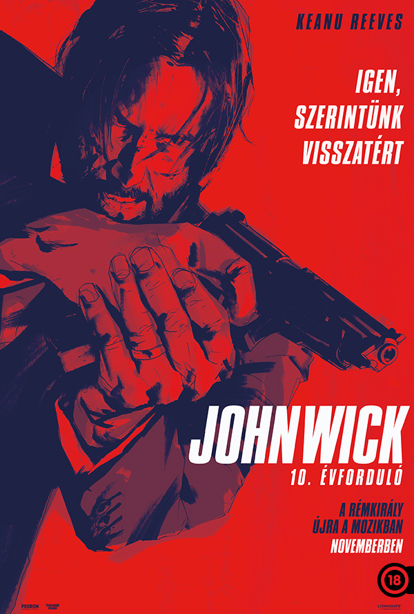 John Wick 10. évforduló poster