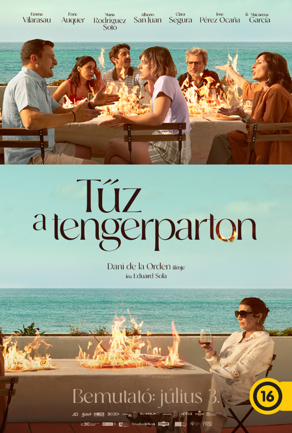 Tűz a tengerparton poster